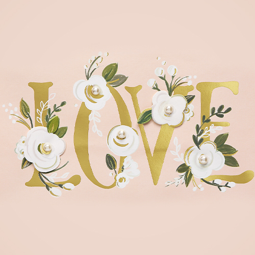Love floral wallpaper